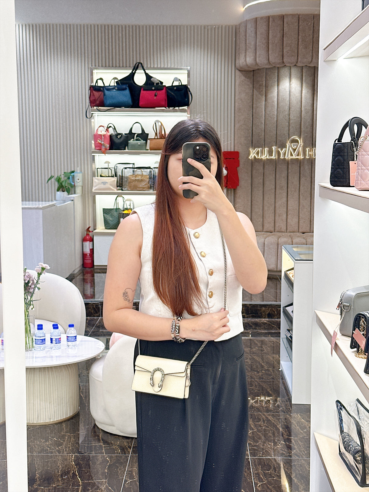 Gucci Dionysus Supermini in White