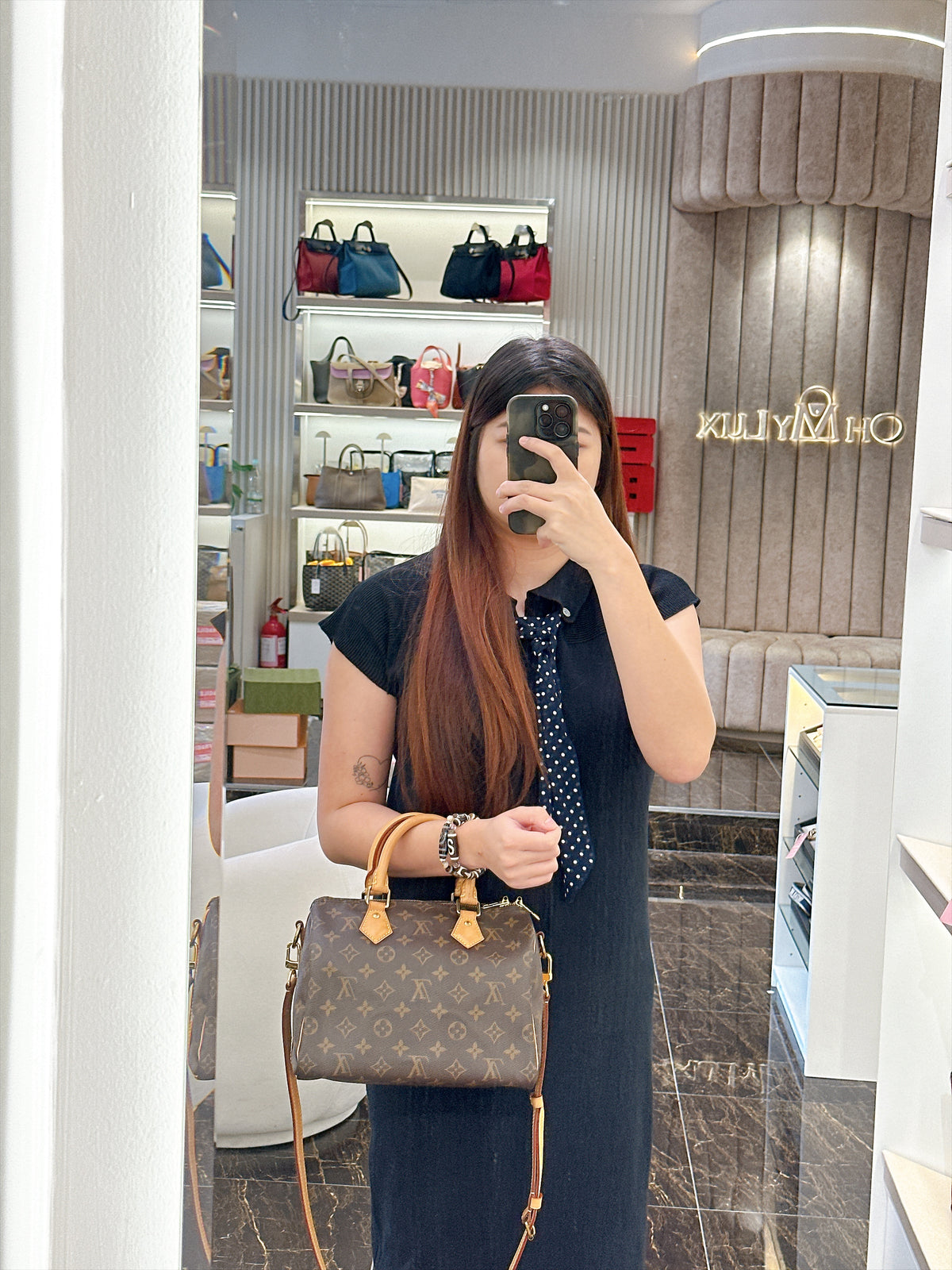 LV Monogram Speedy 25 Bandouliere
