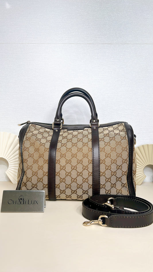 Gucci Canvas Boston Bag