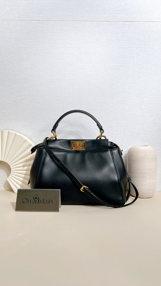 Fendi Mini Peekaboo in Black