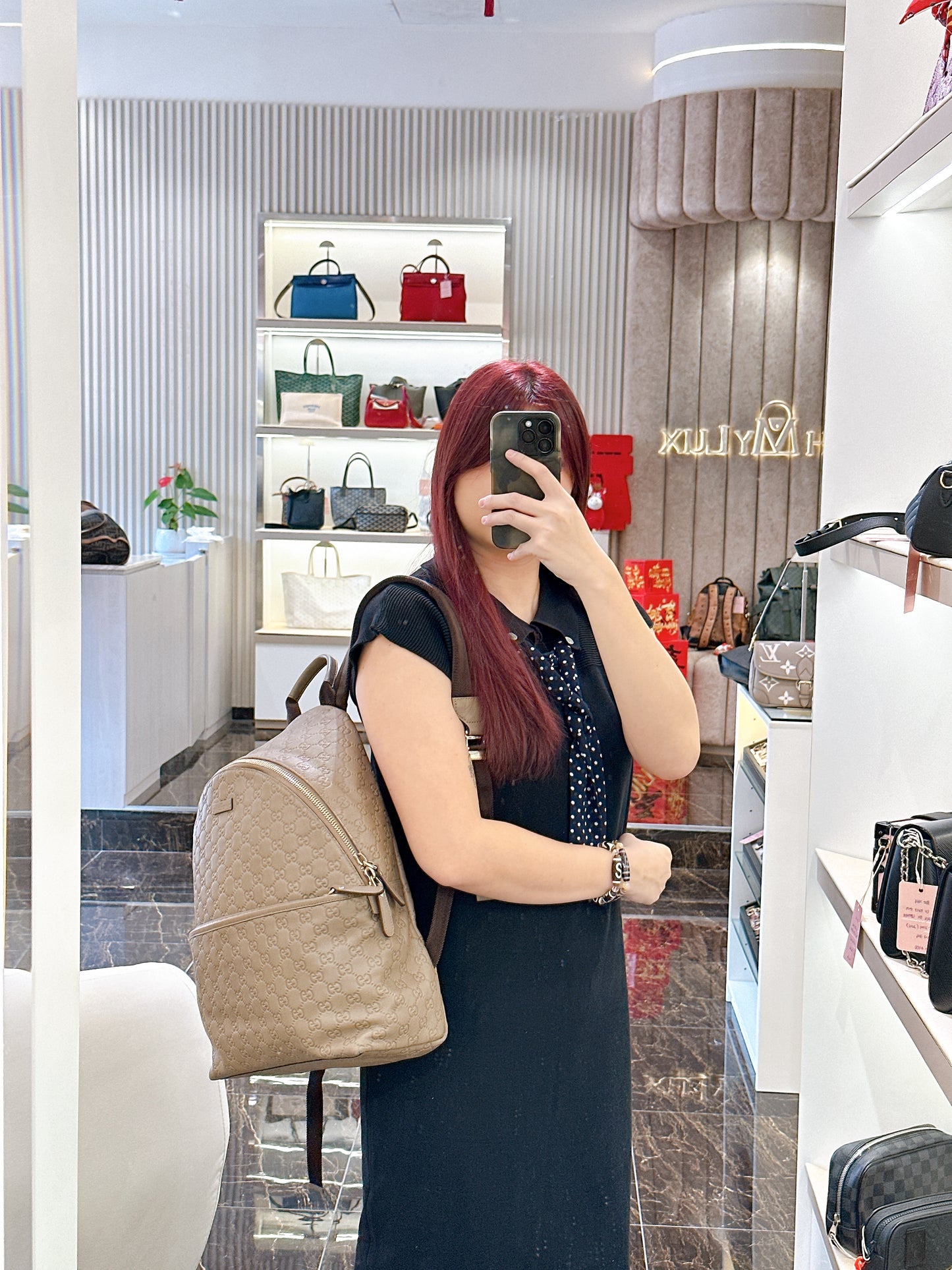 Gucci Guccissima Backpack in Brown