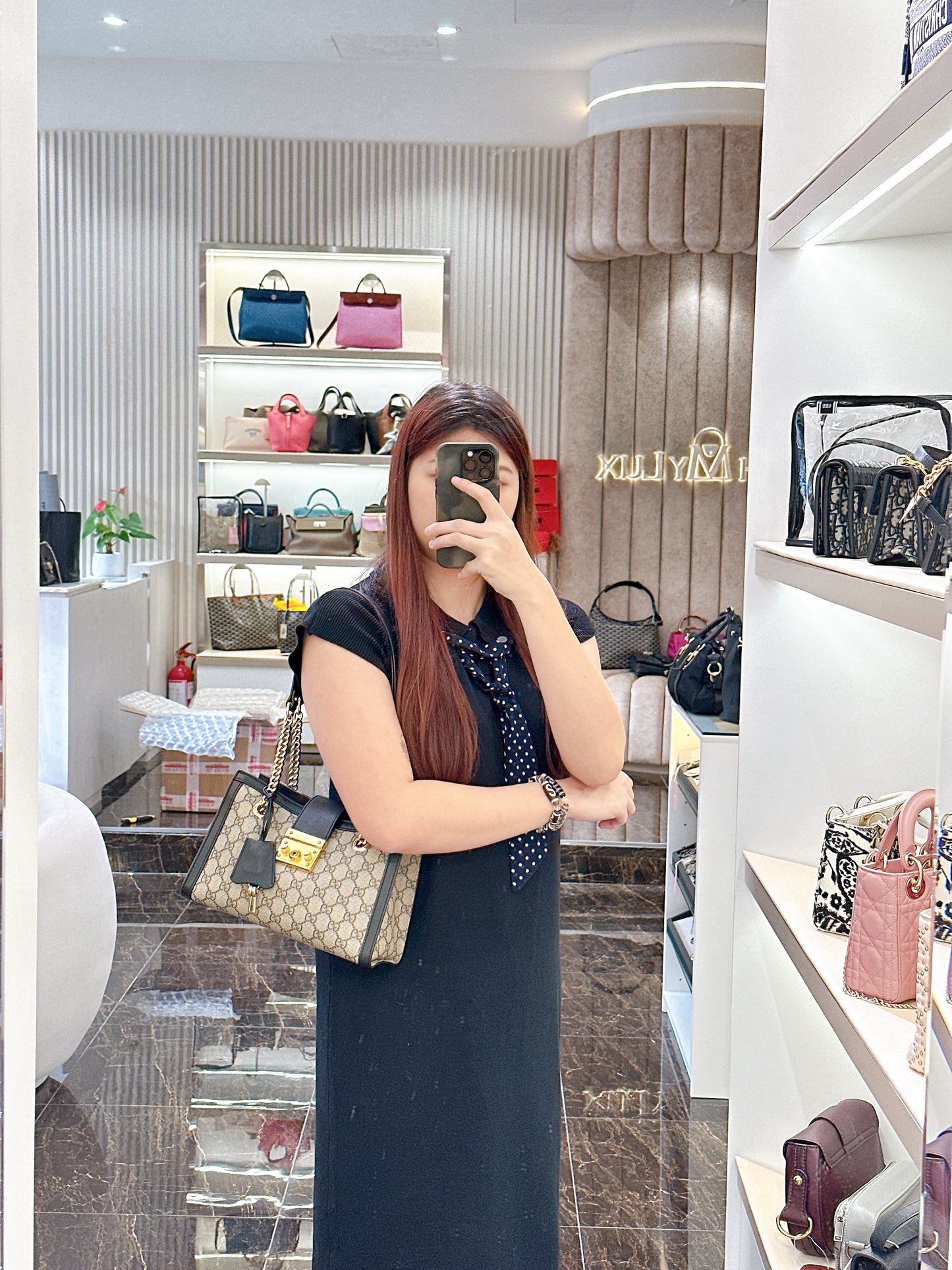 Gucci Padlock Tote Bag in GG Supreme
