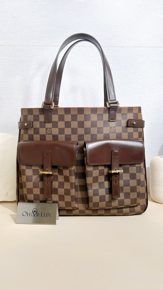 LV Uzes Tote in Damier Ebene