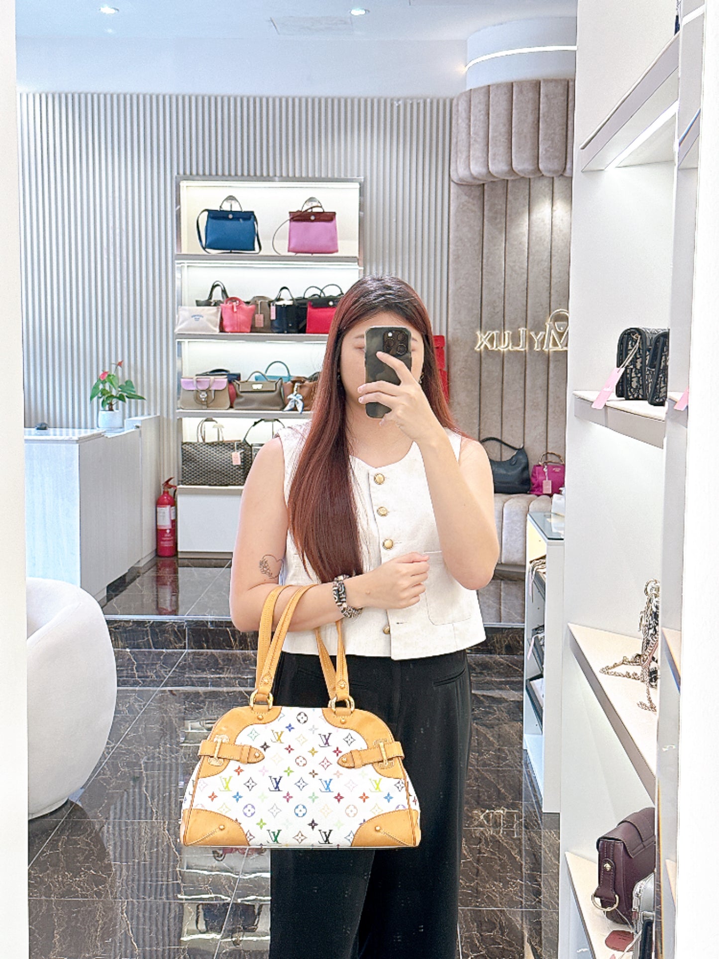 LV Multicolor Claudia Shoulder Bag