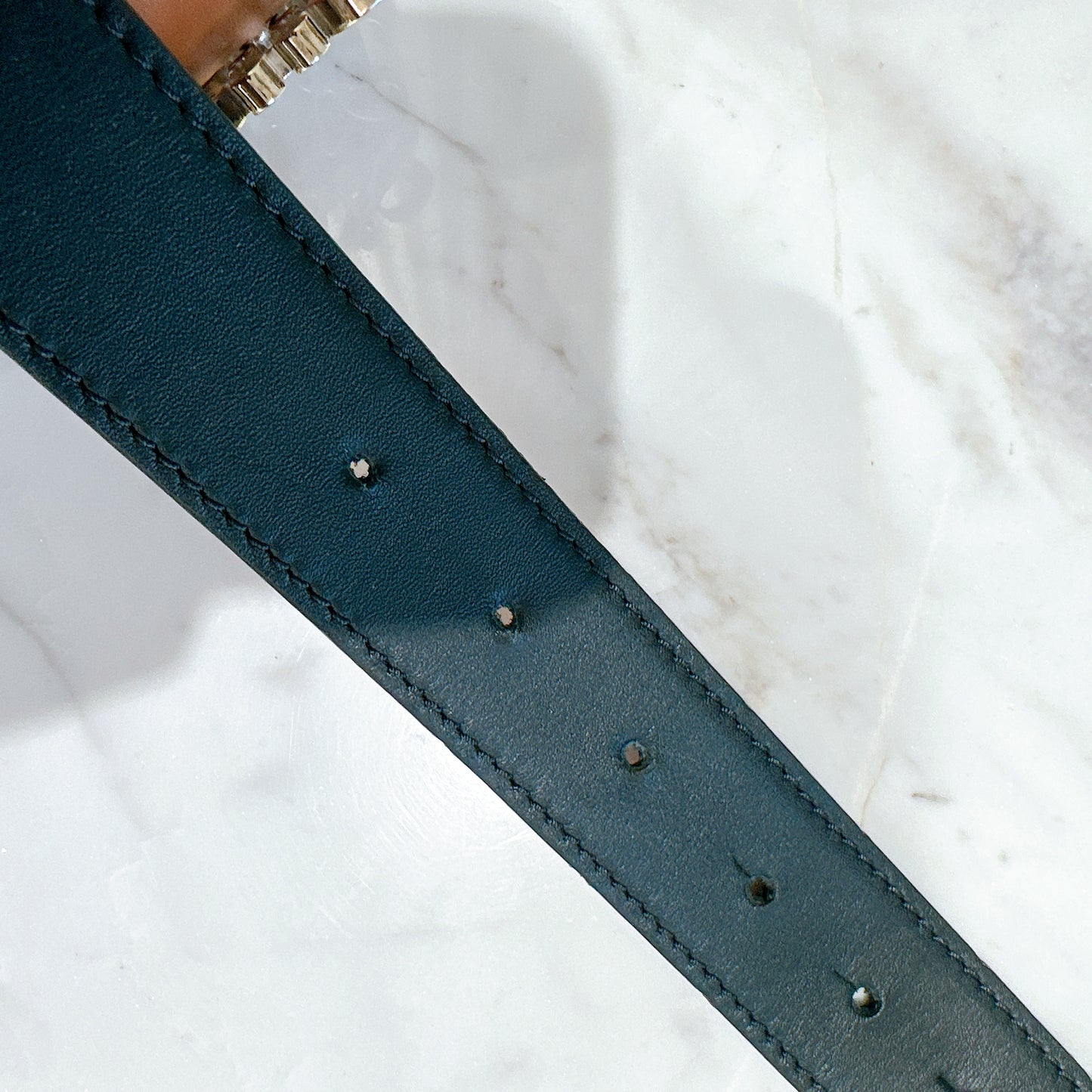 Loewe Brown Calfskin Reversible Anagram Belt