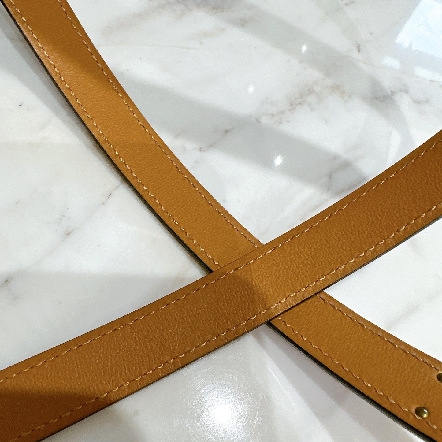 Hermes Kelly Epsom Belt in Gold GHW