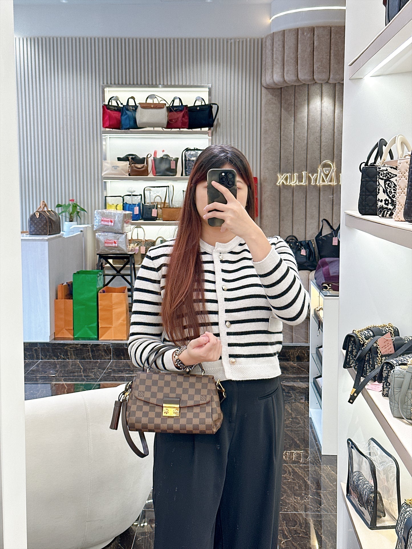 LV Damier Ebene Croisette
