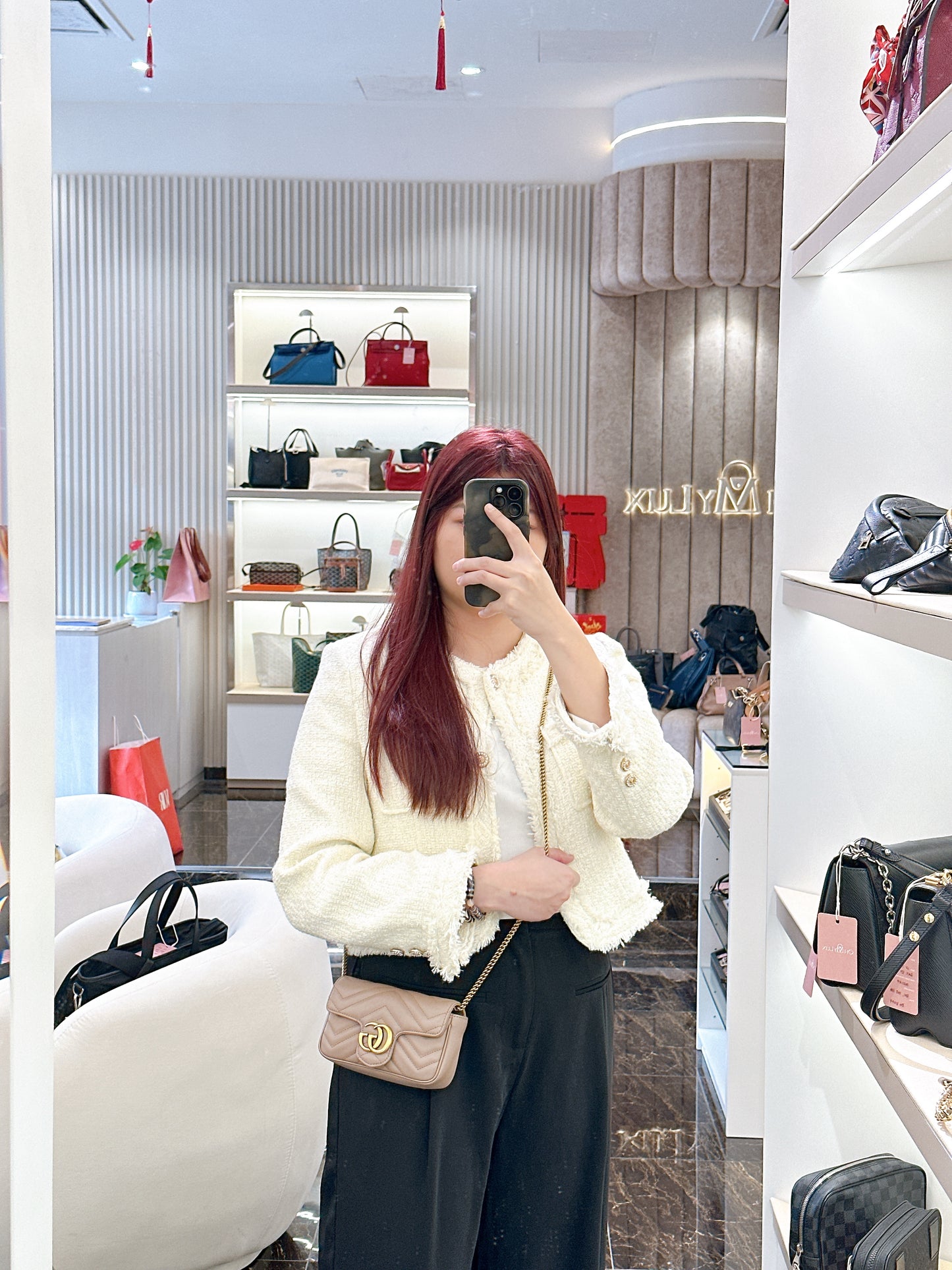Gucci Marmont Supermini in Dusty Pink