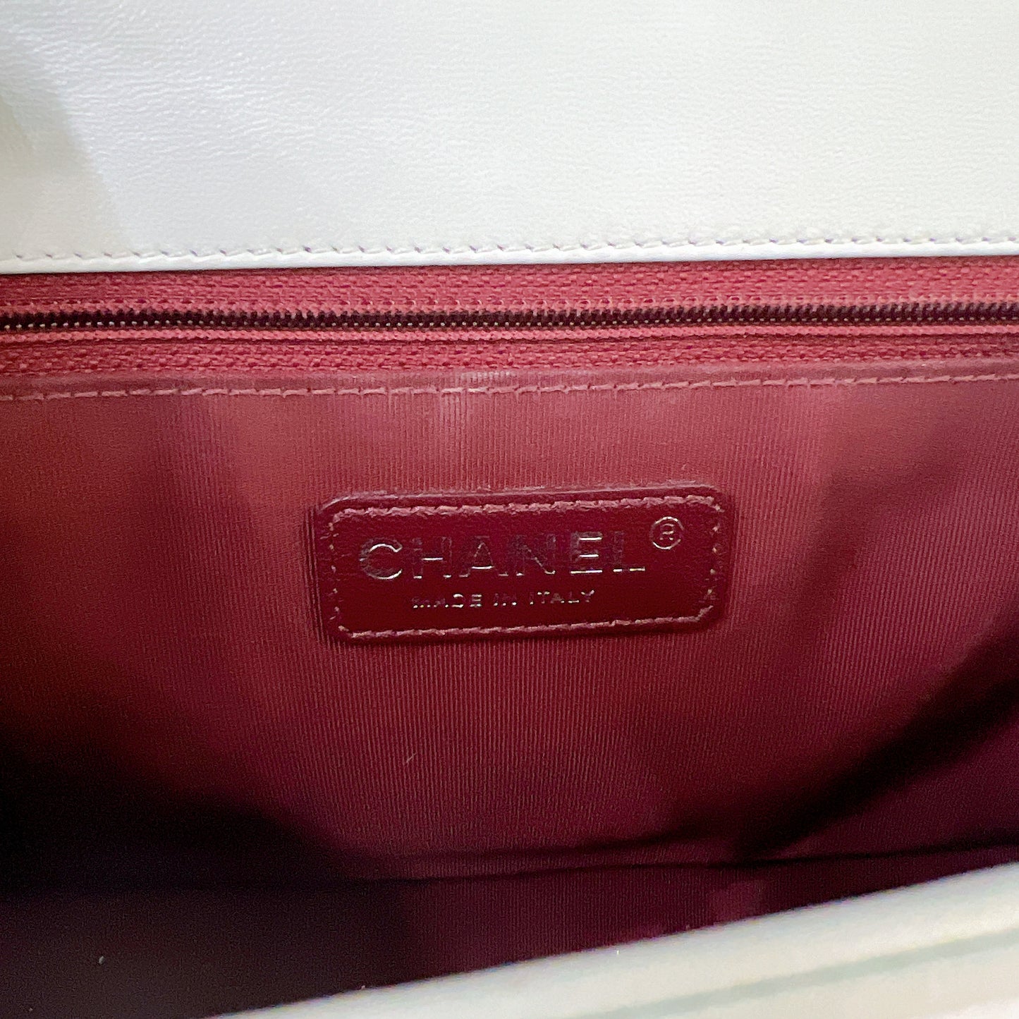 Chanel Boy New Medium In Mint Blue
