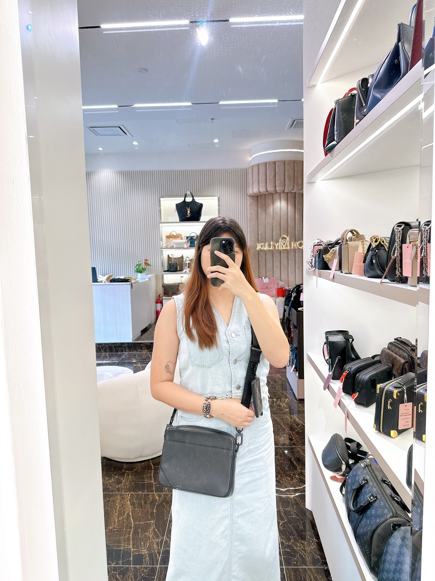 LV Duo Messenger in Monogram Shadow Leather