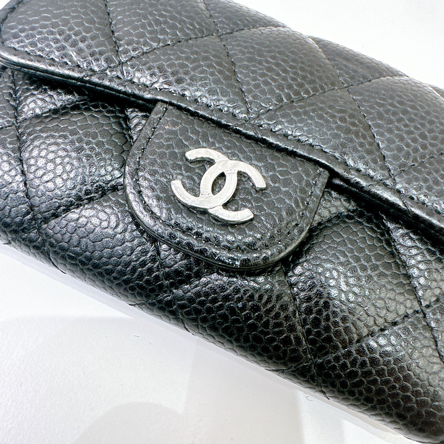 Chanel Classic Card Holder in Black Caviar
