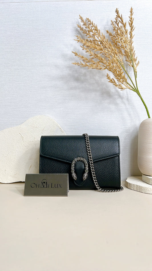 Gucci Dionysus Wallet On Chain Black