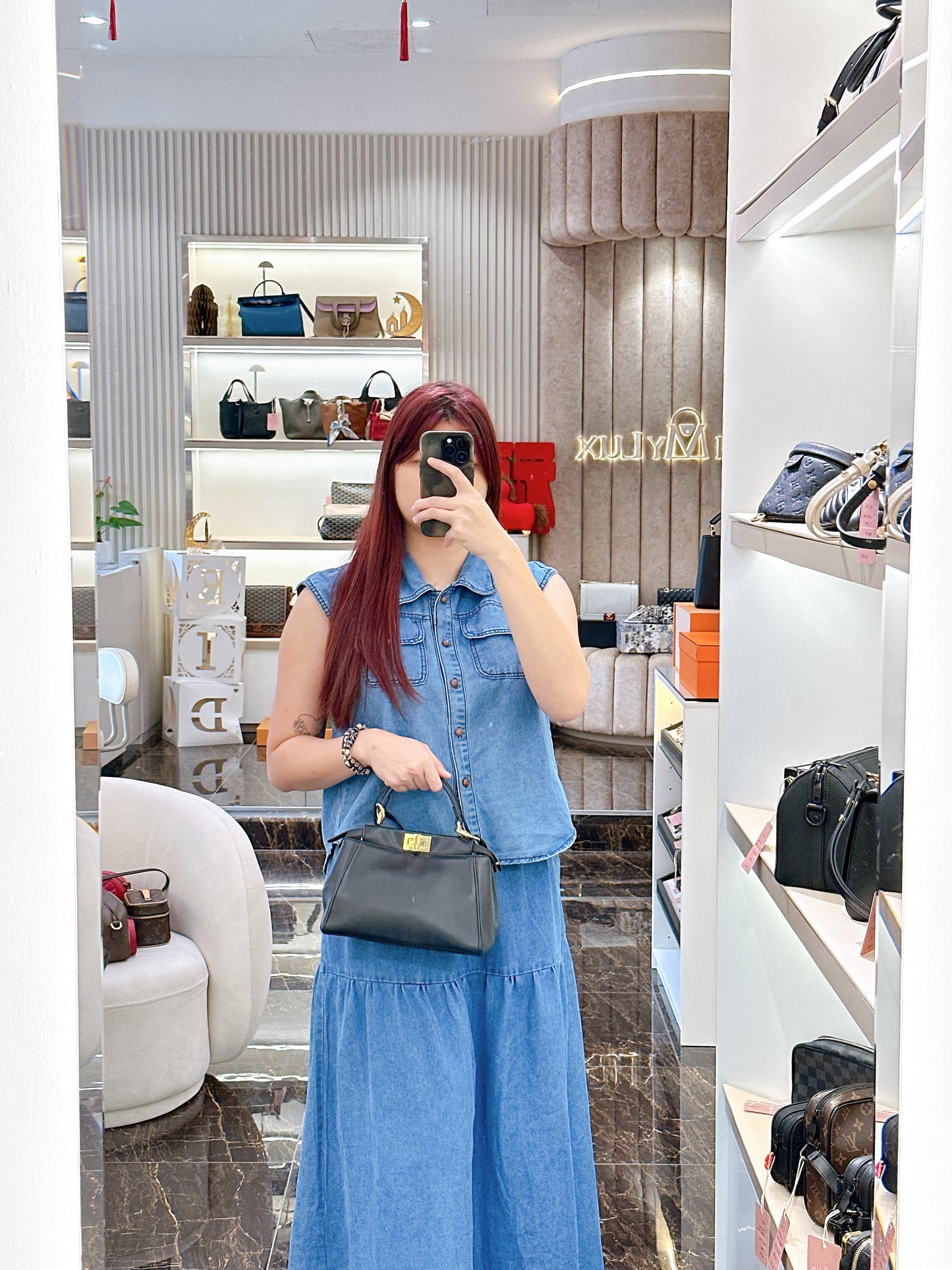 Fendi Mini Peekaboo in Black