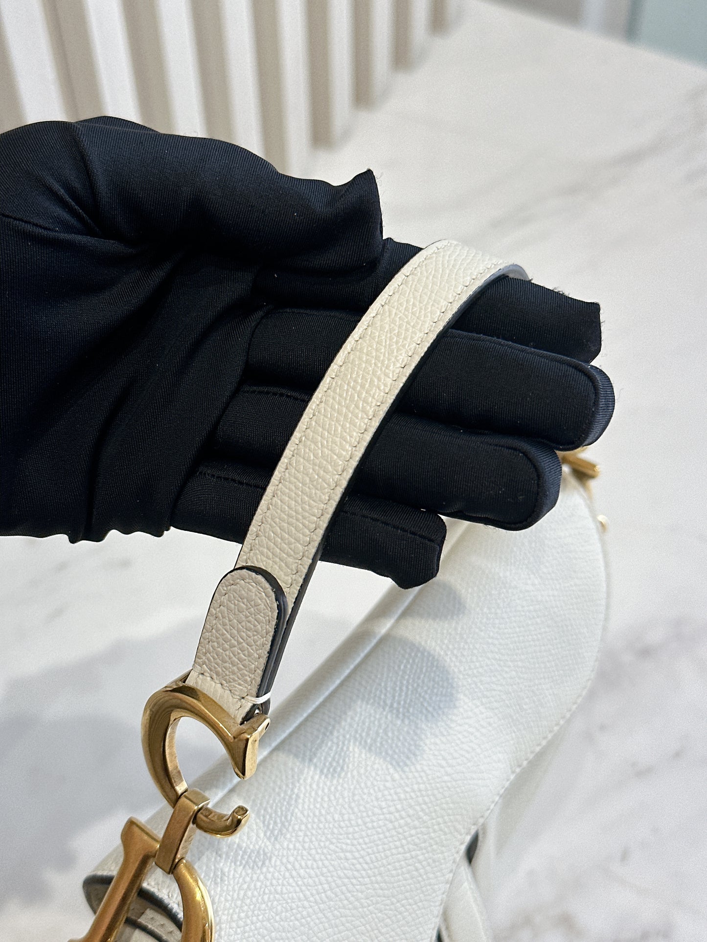 Dior Saddle Mini in White