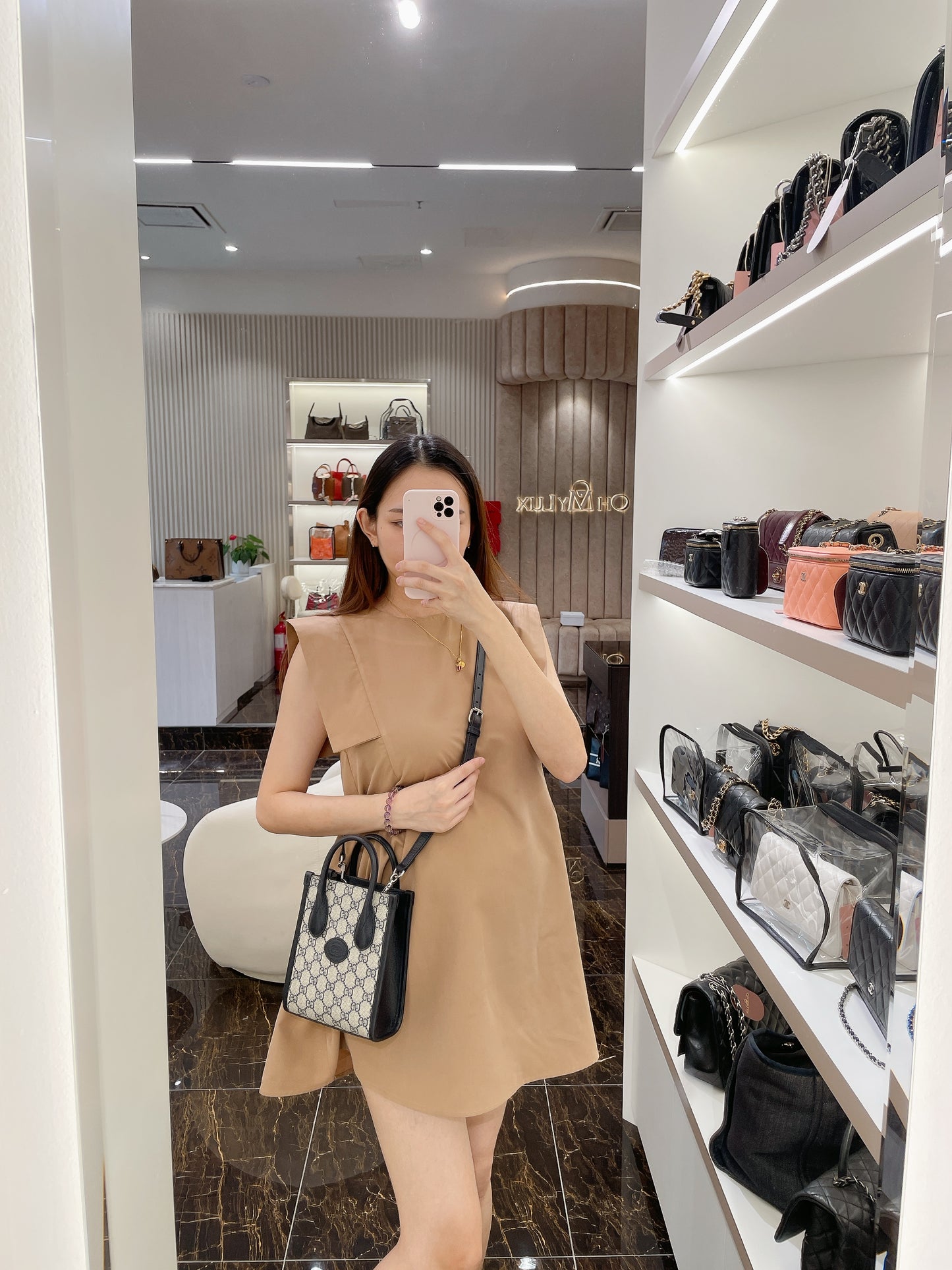 Gucci Mini Tote with Interlocking G In Blue