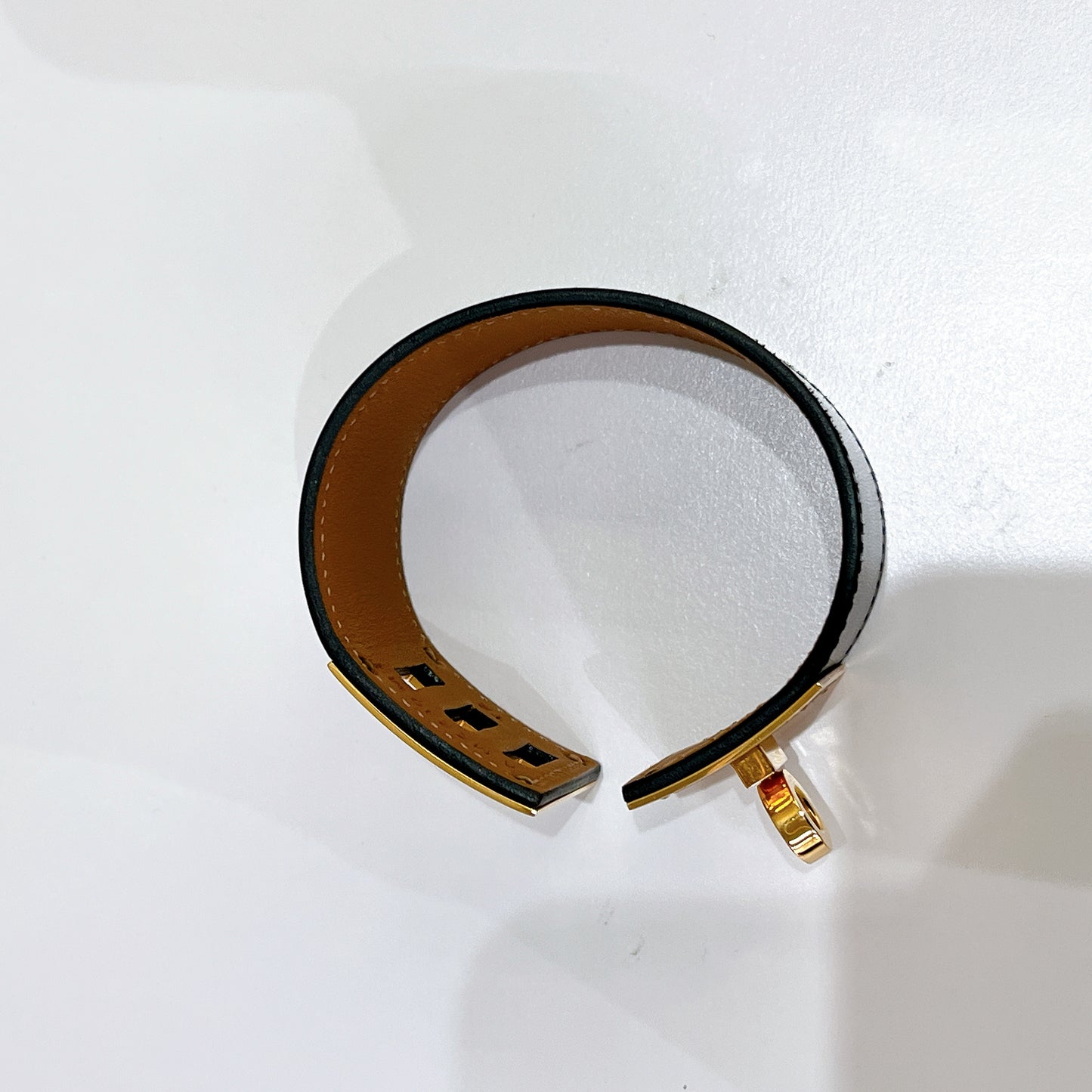Hermes Kelly Dog Bracelet In Black