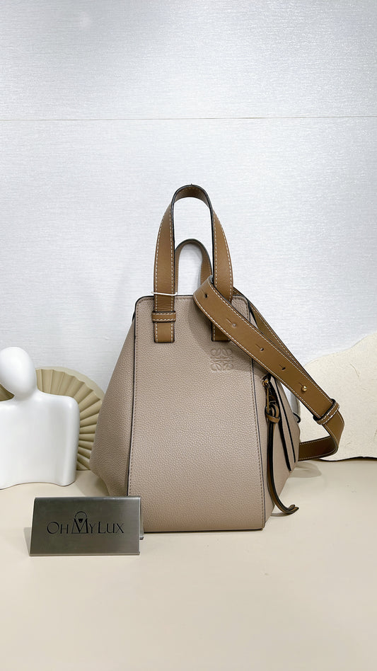 Loewe Hammock Soft Grained Calfskin in Sand