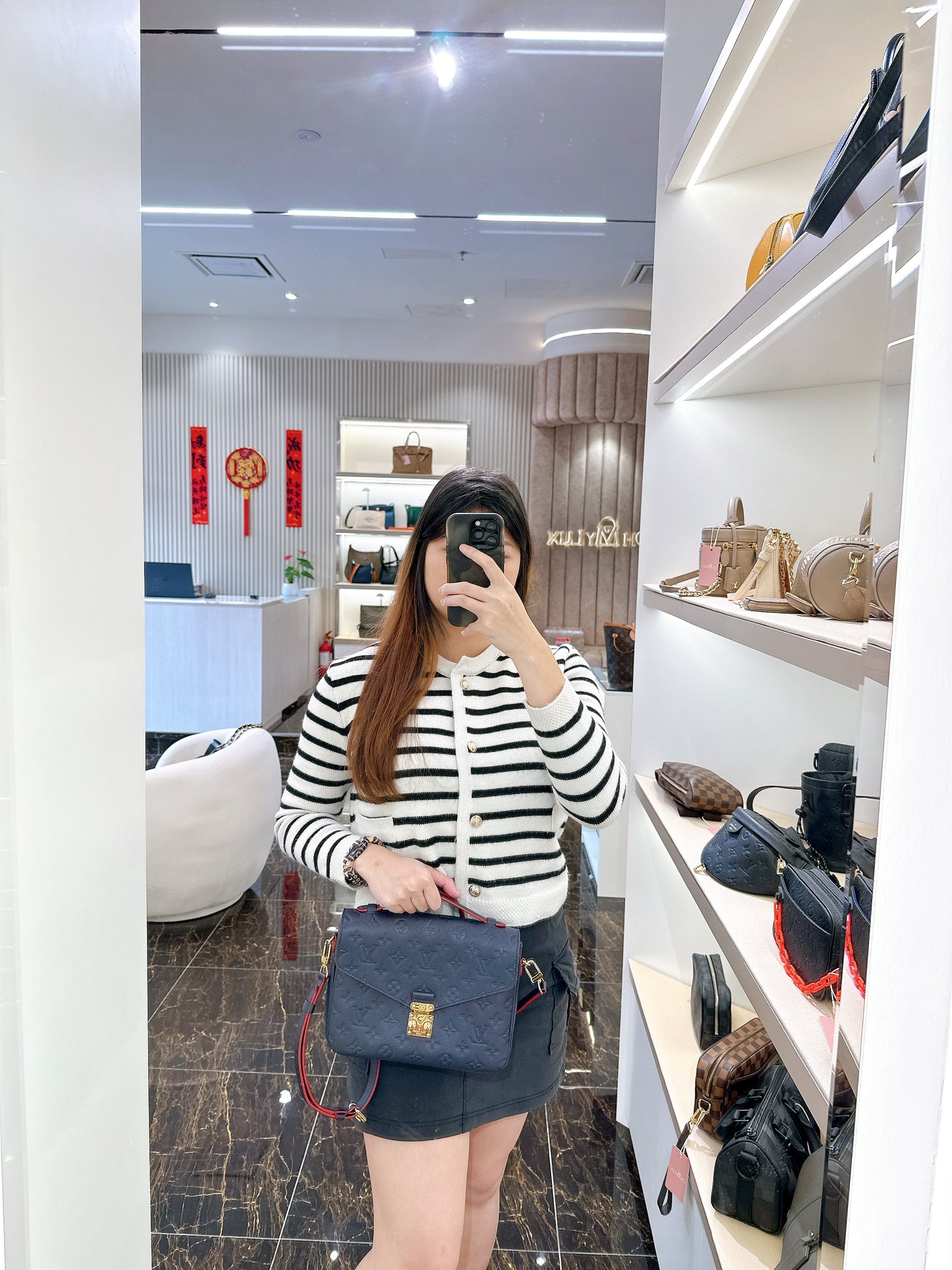 LV Pochette Metis Marine Rouge