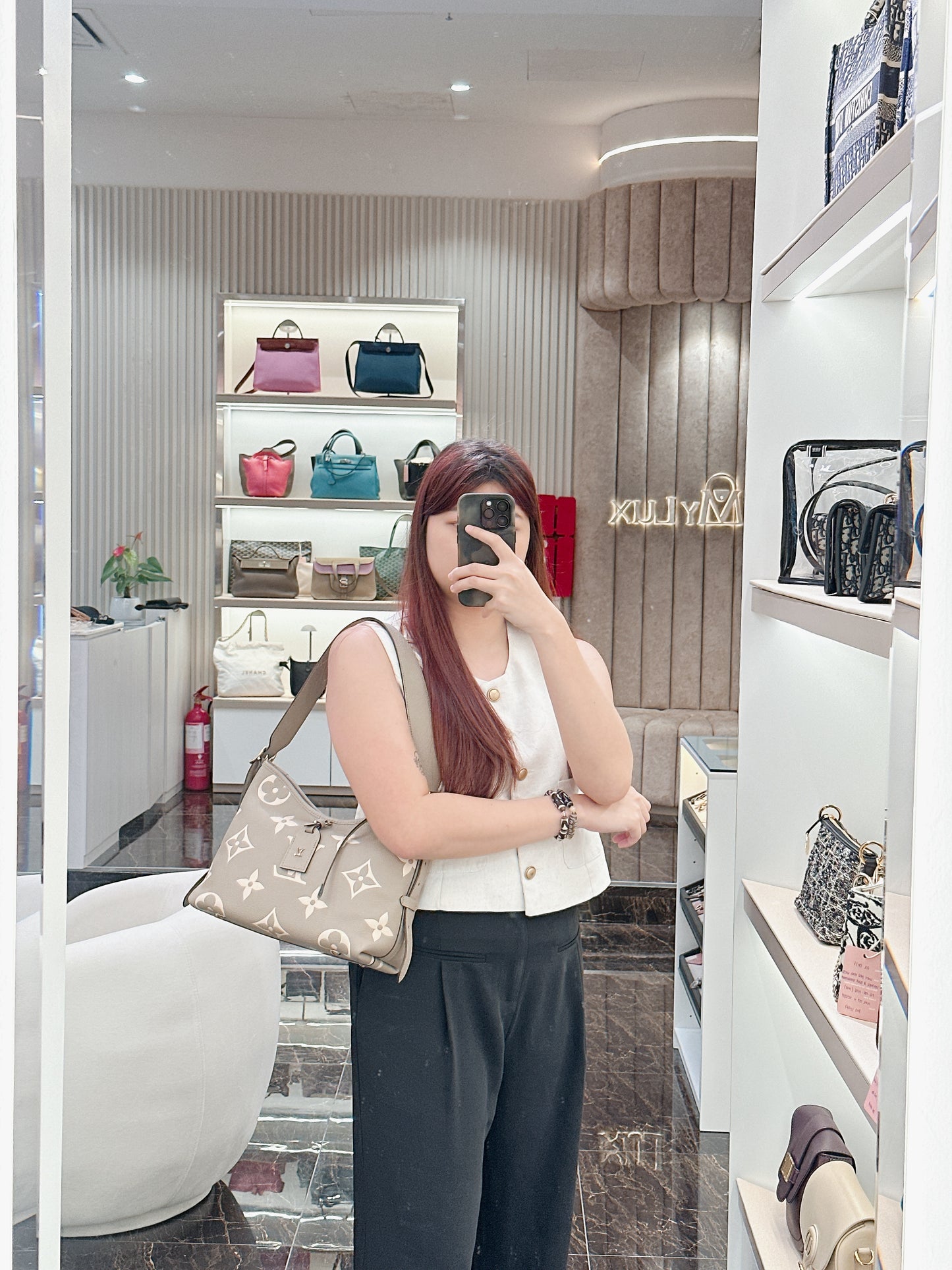 LV CarryAll PM Bicolour Monogram Empreinte