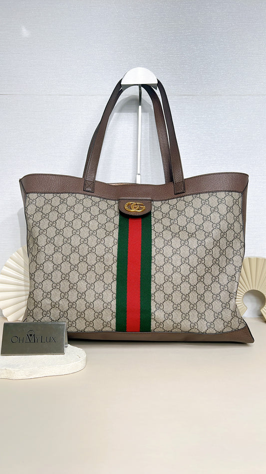 Gucci GG Supreme Ophidia Medium Soft Tote