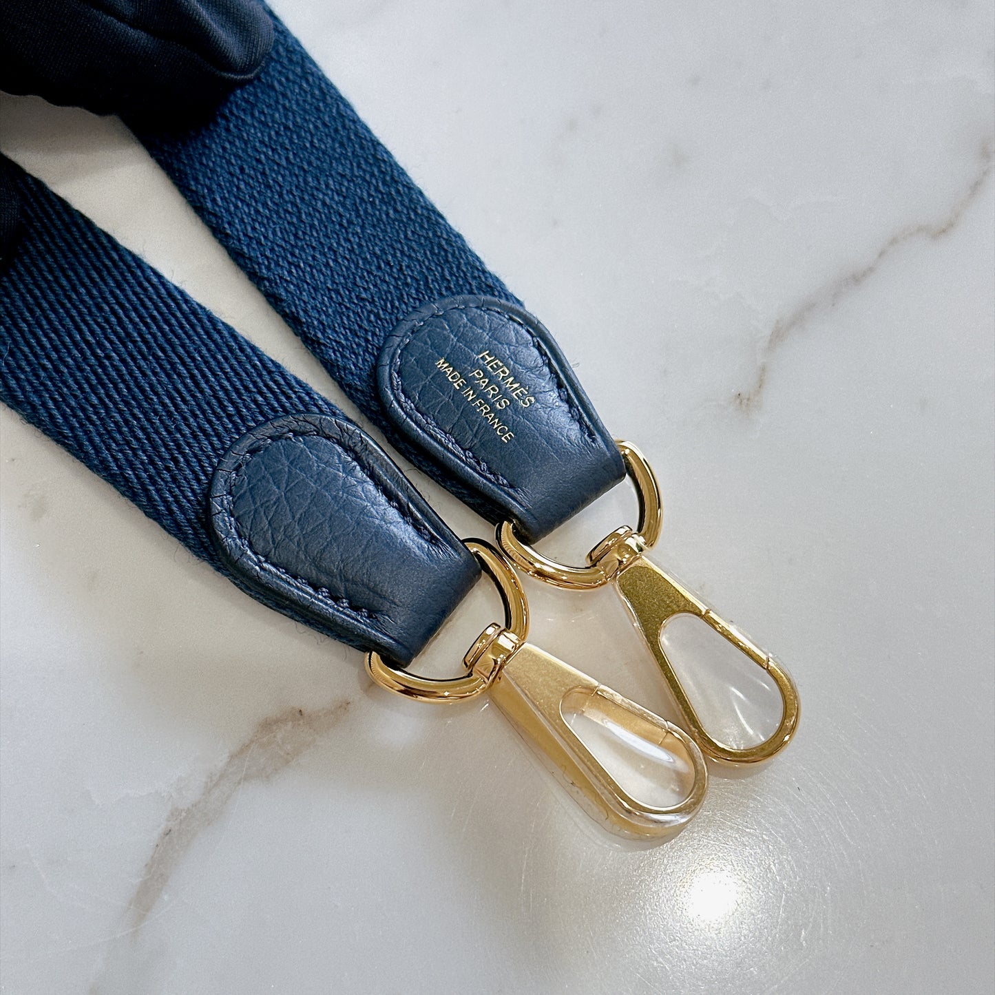 Hermes Evelyne Mini in Blue De Prusse