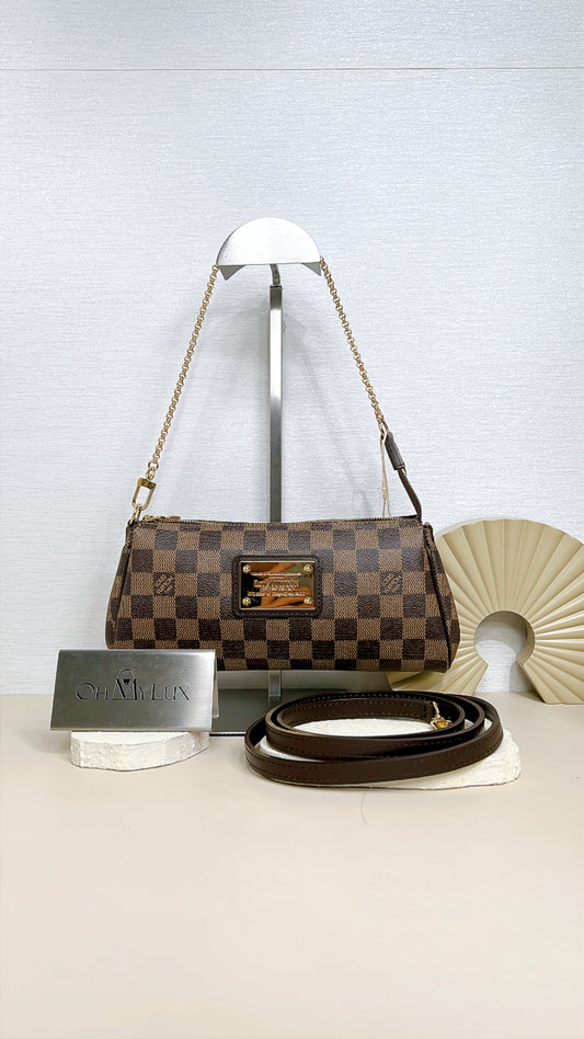 LV Damier Ebene Eva Clutch