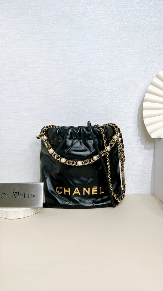 Chanel 22 Mini With Pearl