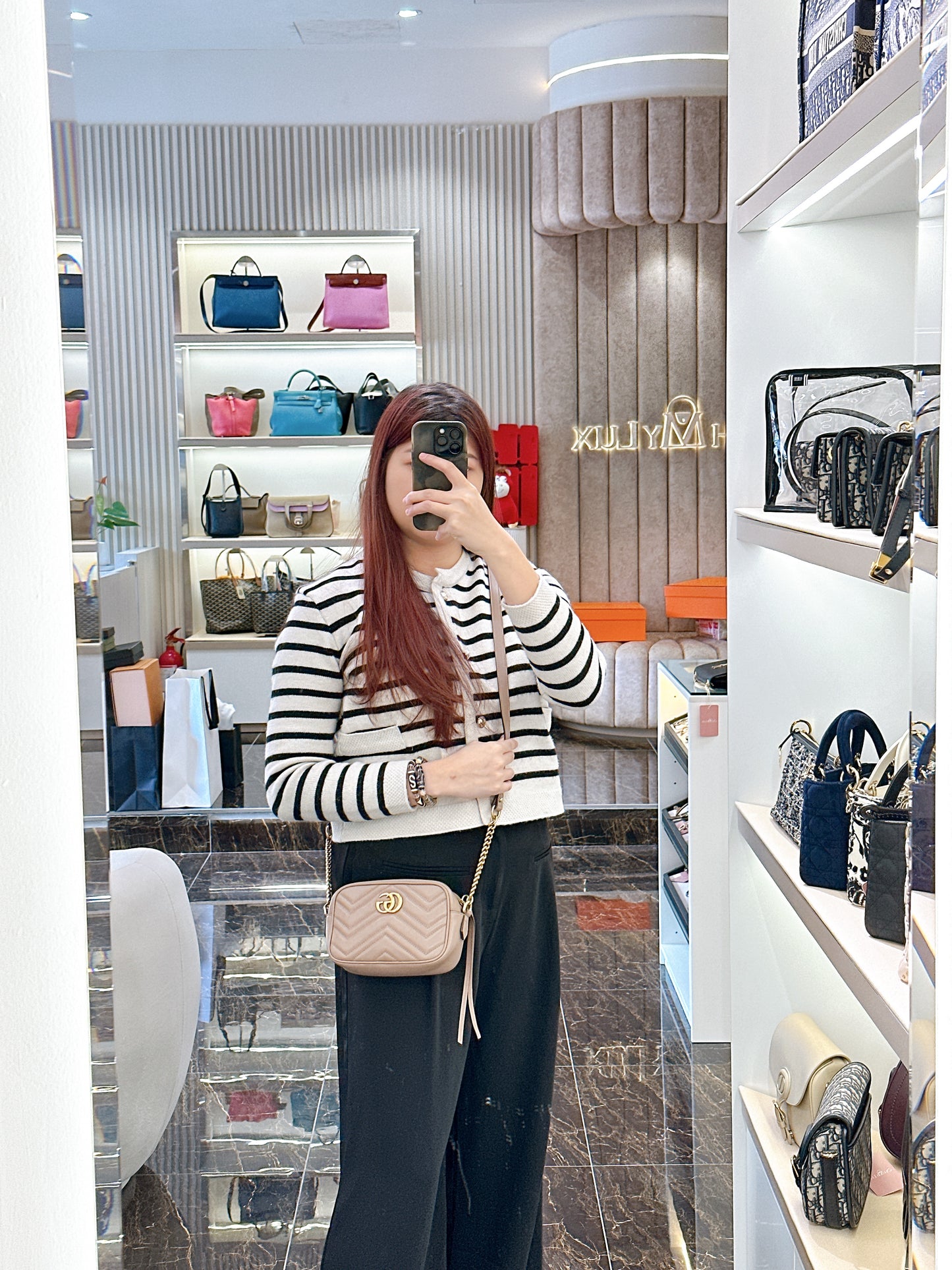 Gucci Marmont Camera Mini in Dusty Pink