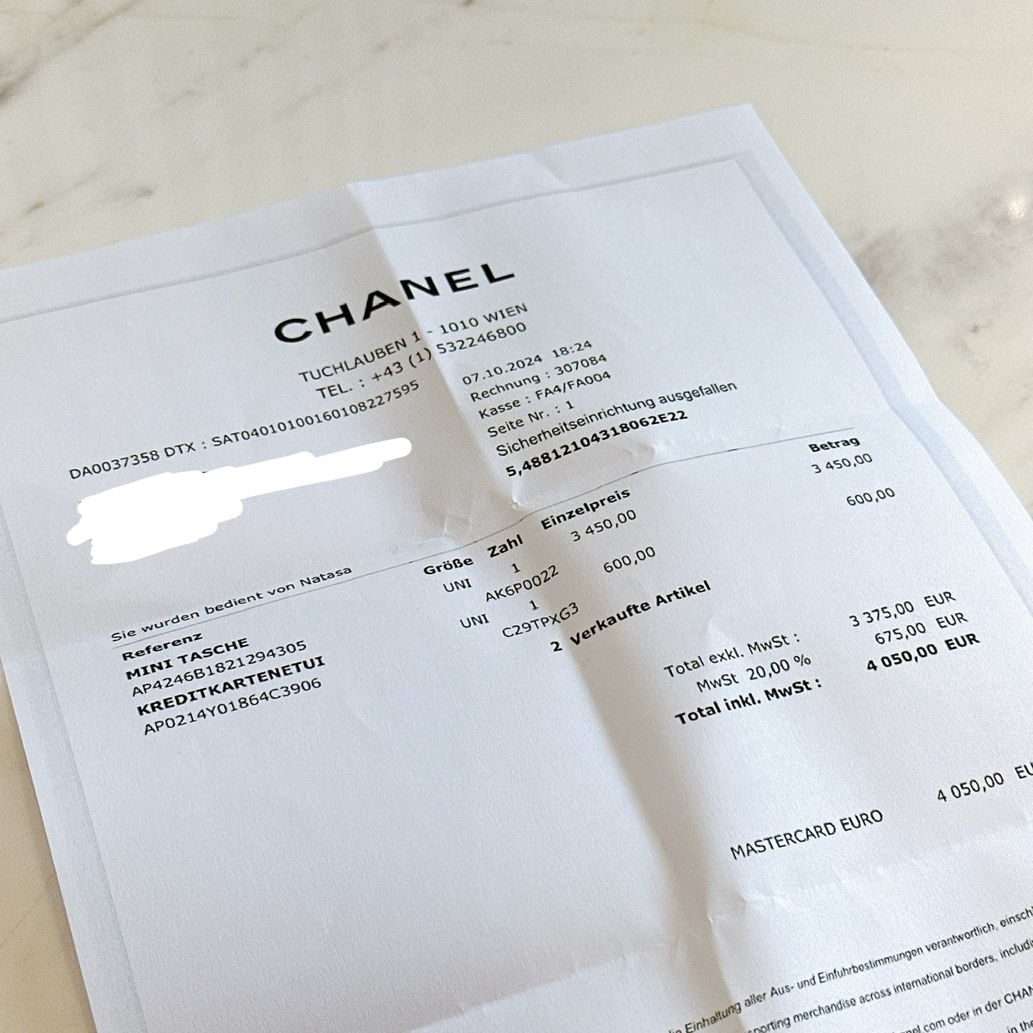 Chanel Clasisc Card Holder in Black GHW