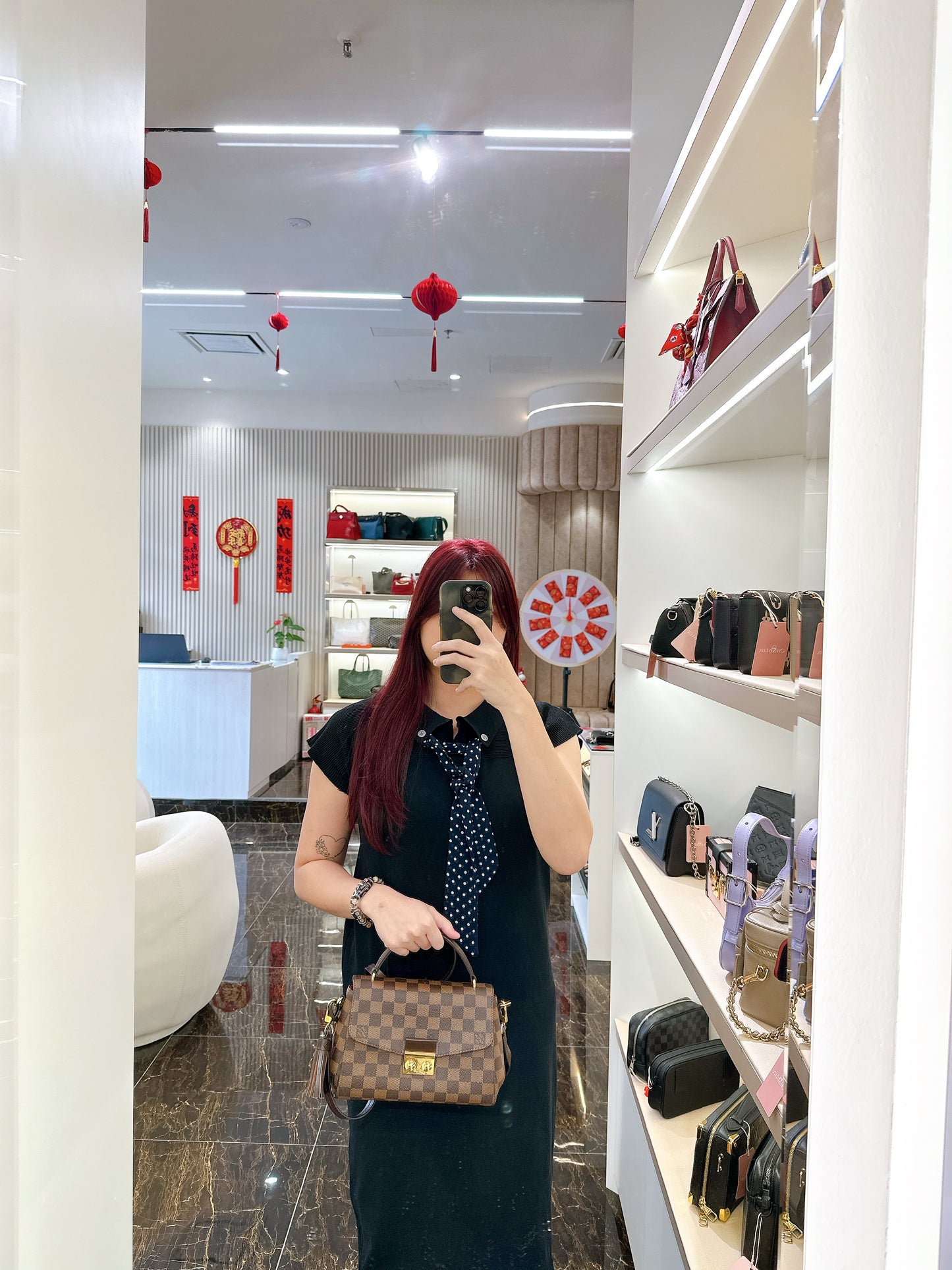 LV Damier Ebene Croisette