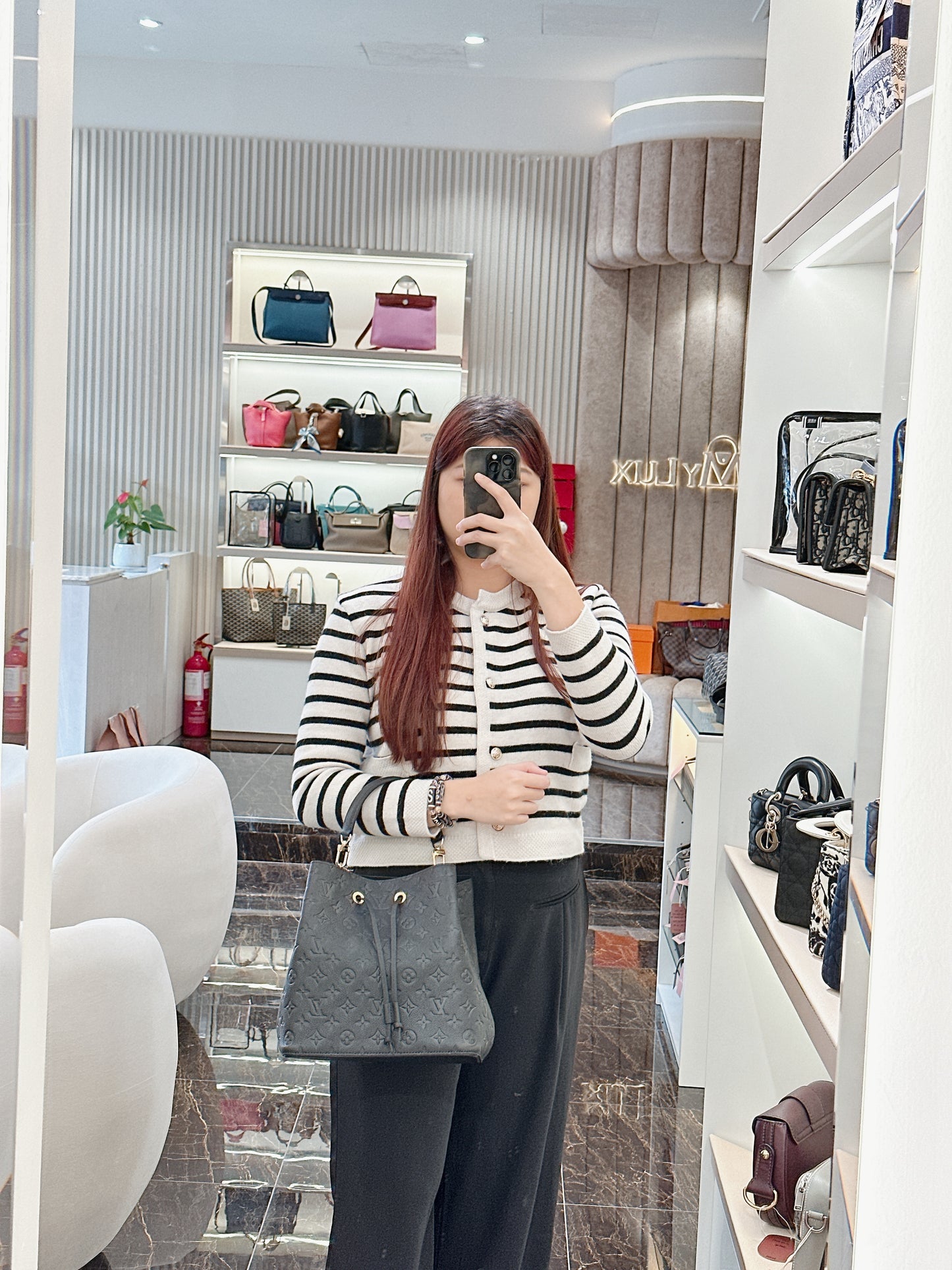 LV Neo Noe in Black Empreinte Leather