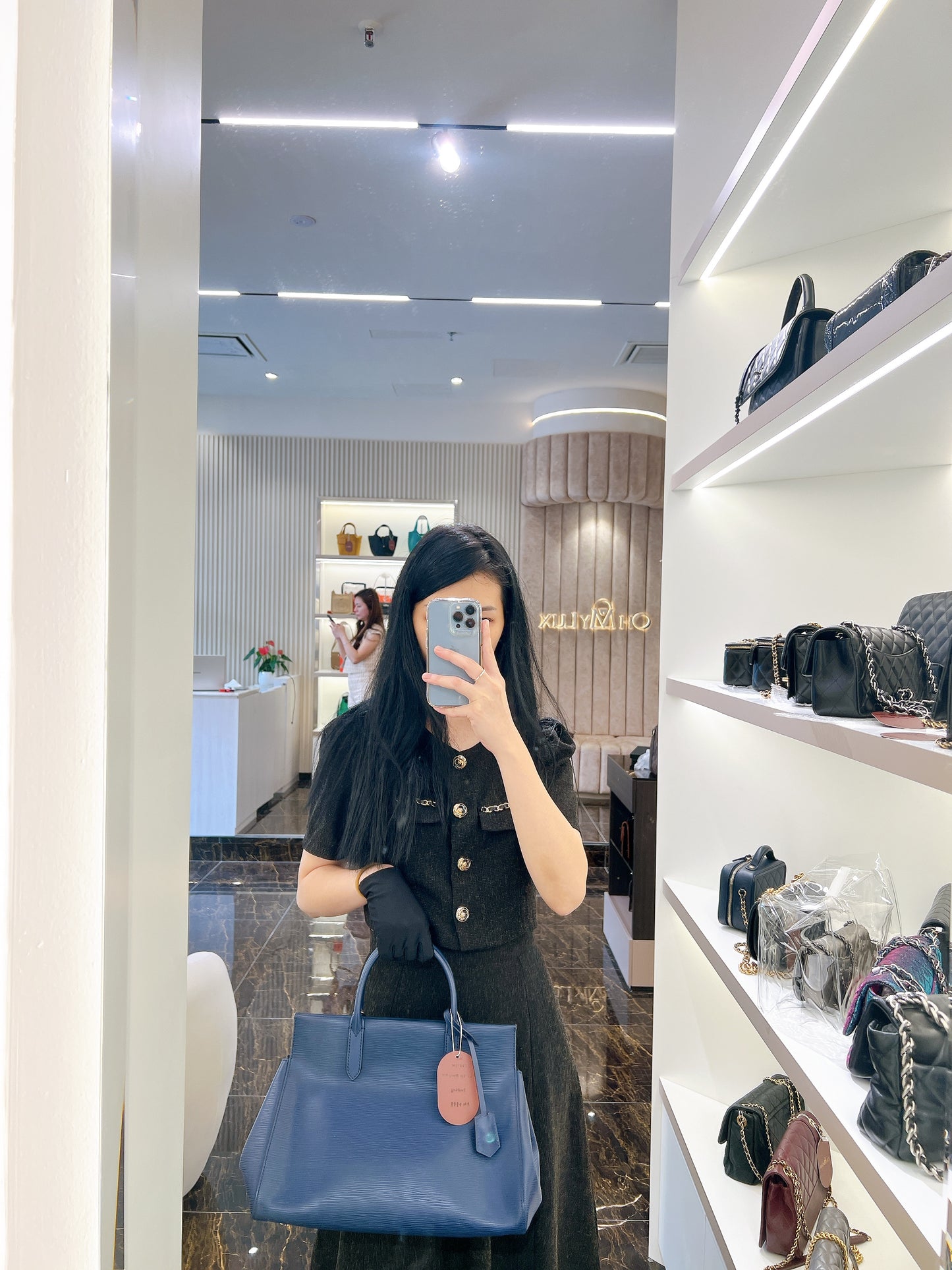 LV Epi Marly MM In Indigo