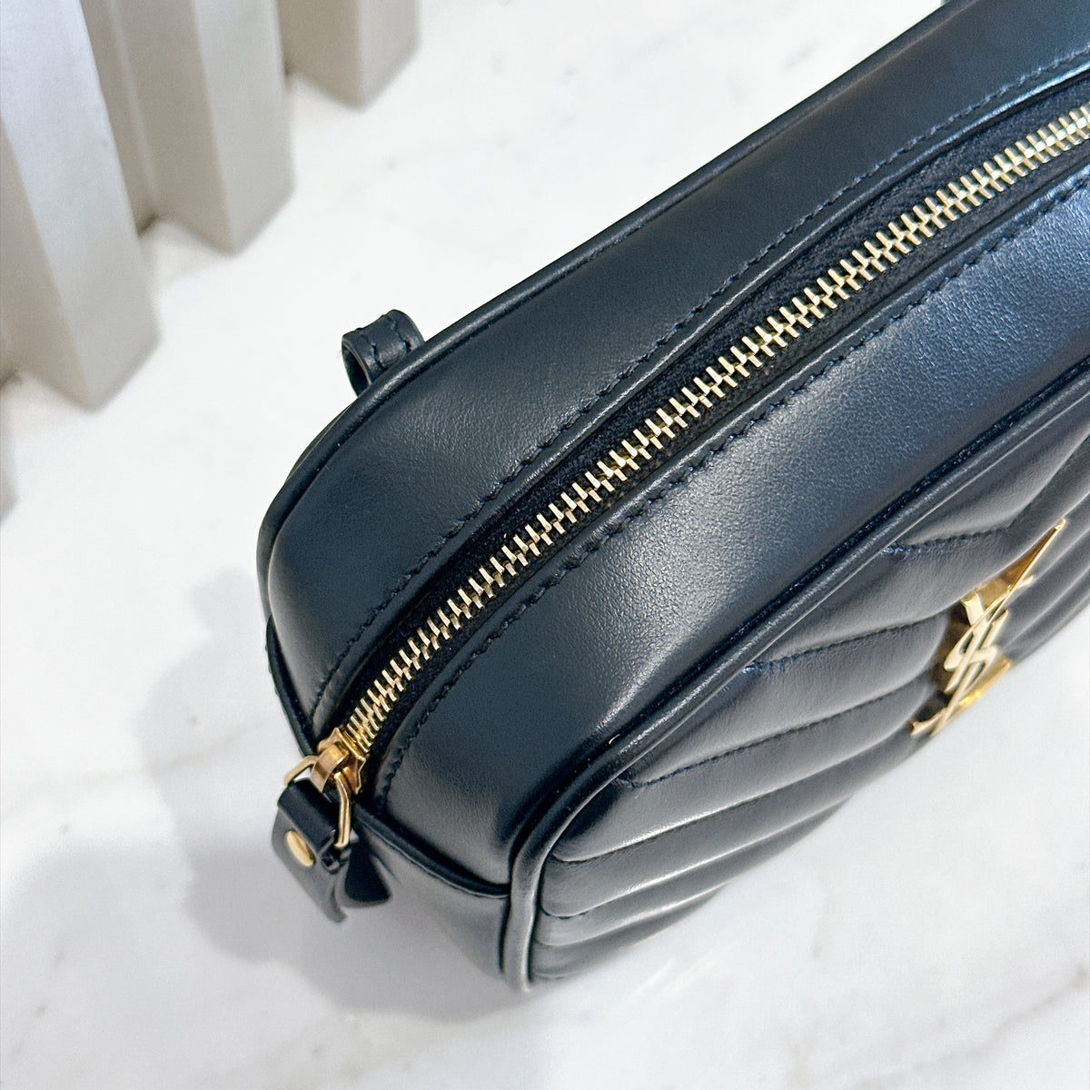 YSL Lou Belt Bag In Black GHW