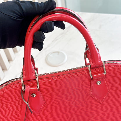LV Alma PM in Pink Epi Leather