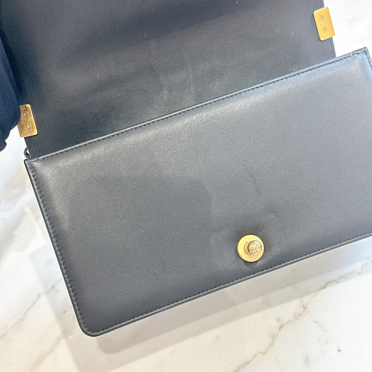 Chanel Boy Old Medium in Black Lambskin