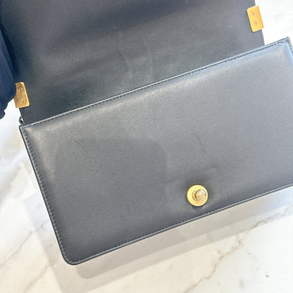 Chanel Boy Old Medium in Black Lambskin