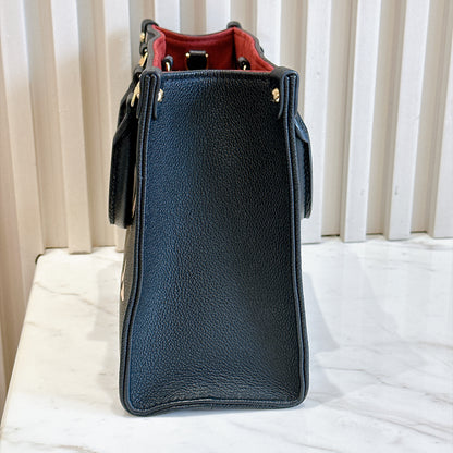 LV On The Go PM in Black/Creme