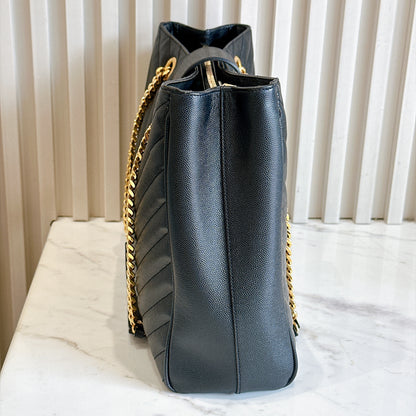YSL Cassandre Tote in Black GHW