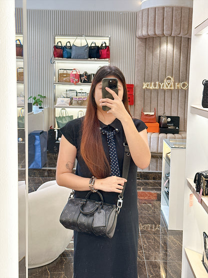 LV Keepall 25 in Monogram Eclipse