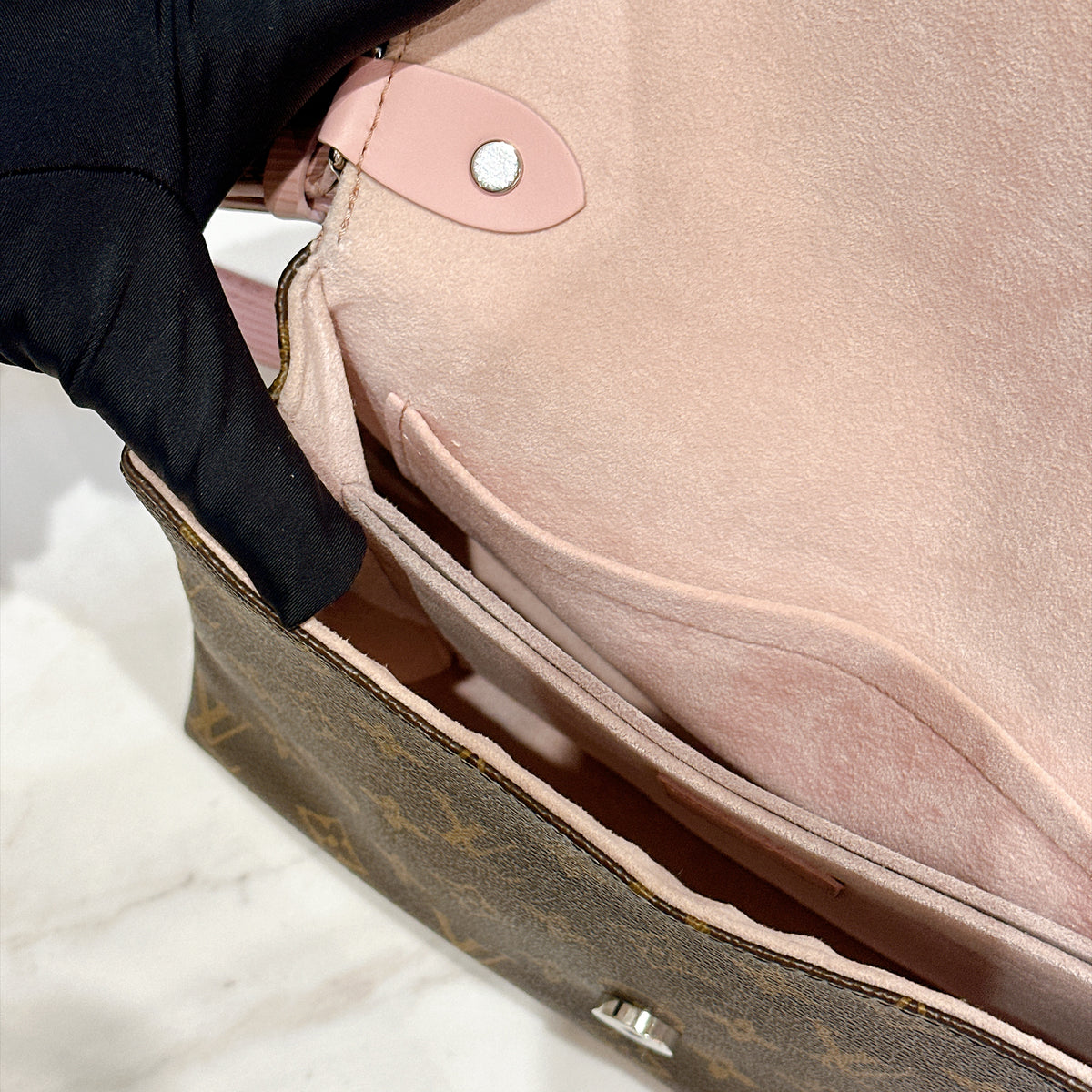 LV Epi Saint Michel Pink Shoulder Bag