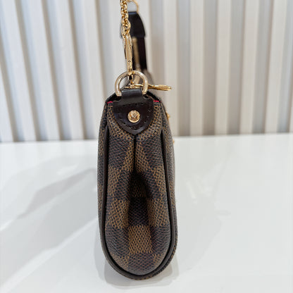 LV Damier Ebene Eva Clutch