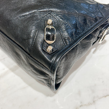 Balenciaga Le City Small In Black Arena Lambskin