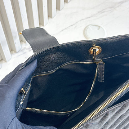 YSL Cassandre Tote in Black GHW