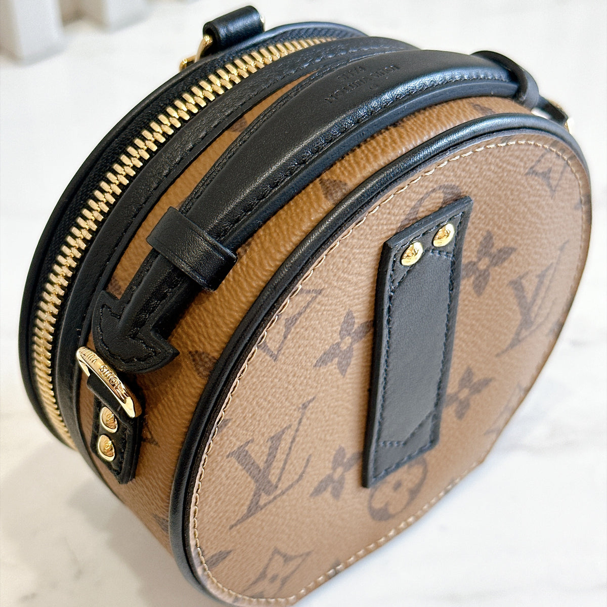 LV Mini Boite Chapeau in Reverse Monogram