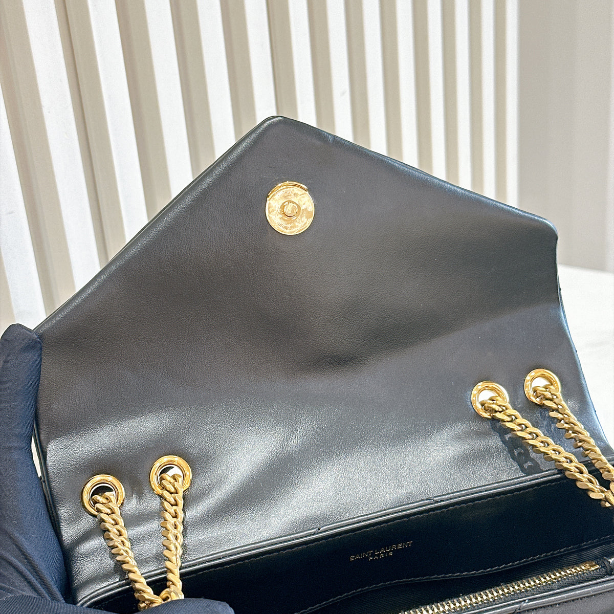 YSL Lou Lou Small in Black GHW