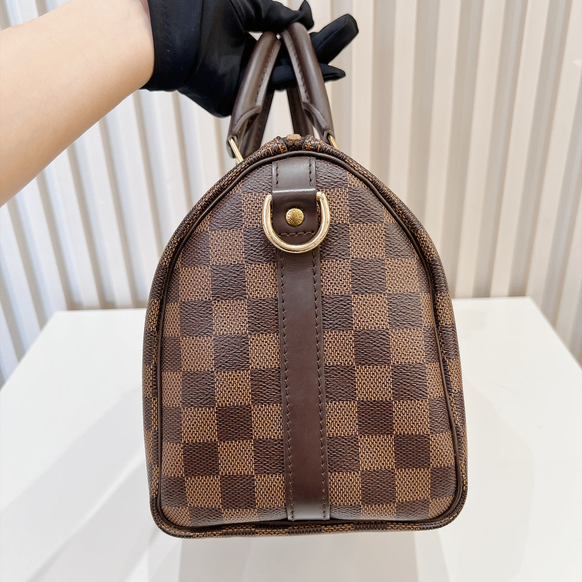 LV Damier Ebene Speedy 25 Bandouliere