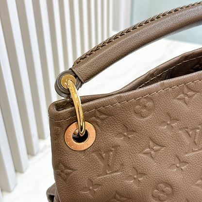 LV Artsy MM Monogram Empreinte Leather in Terre
