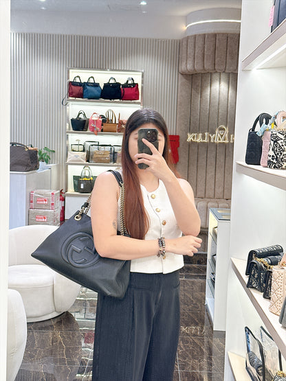 Gucci Soho Chain Shoulder Bag in Black