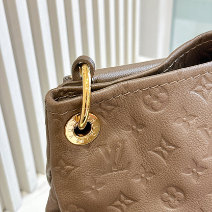 LV Artsy MM Monogram Empreinte Leather in Terre