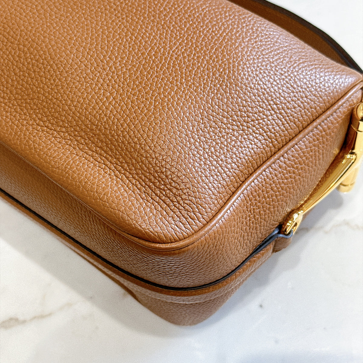 Gucci Half Horsebit Medium Bag Brown